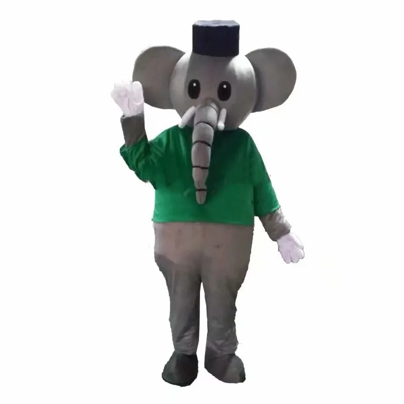 

Cute Gray Elephnt Mascot Costume Suits Cosplay Party Game Dress Outfits Clothing Advertising Carnival Halloween Adult Christmas