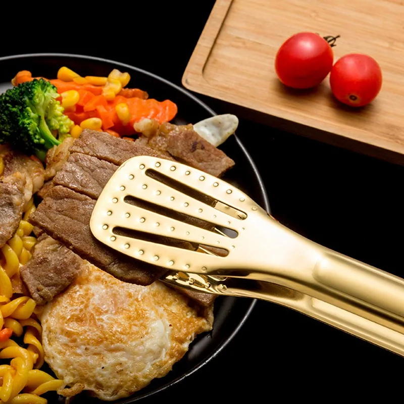 

Щипцы из нержавеющей стали для барбекю, гриля, щипцы для сервировки салата, хлеба, антипригарные кухонные принадлежности для барбекю, гриля,...