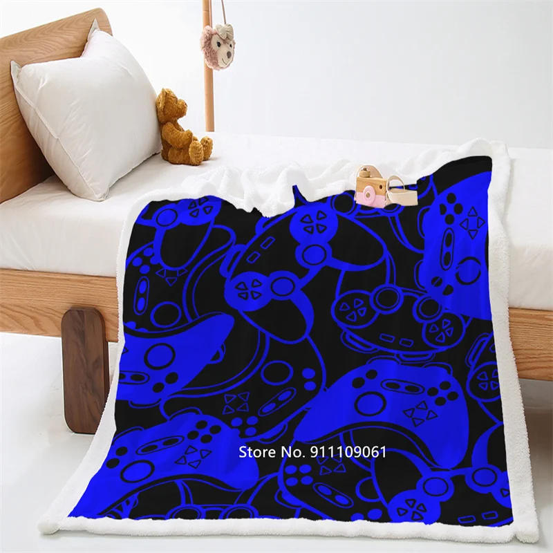 

Game Game Collection 3D Printing Winter Double Layer Extra Warm Soft Blanket Office Sofa Plush Sheet Quilt Home Textiles