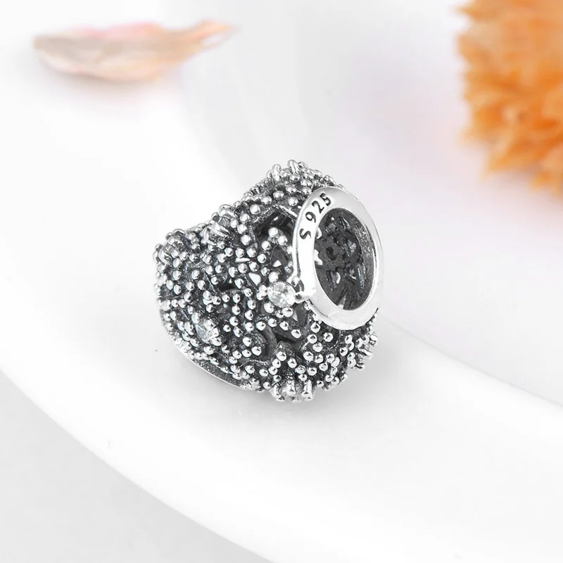 Бусины-шармы из серебра 925 пробы с фианитами | Украшения и аксессуары