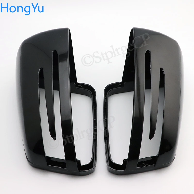 

Для Mercedes Benz S Class W221 2006 - 2013 автомобильный глянцевый черный узор из углеродного волокна замена крышки зеркала заднего вида