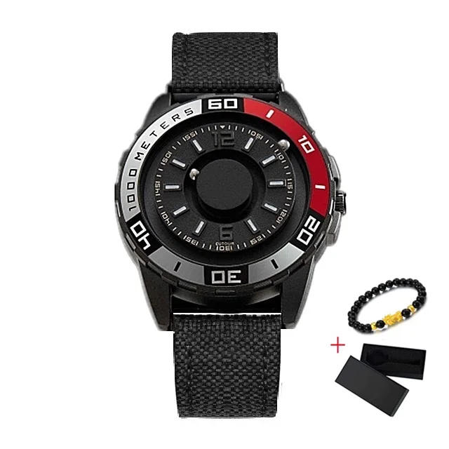 Black Black Nylon Eutour Новые магнитные часы мужские Роскошные Силиконовые часы ремешок дизайнерские магнитные часы мужские повседневные кварцевые мужские s наручные часы дропшиппинг - Цвет: Black Black Nylon