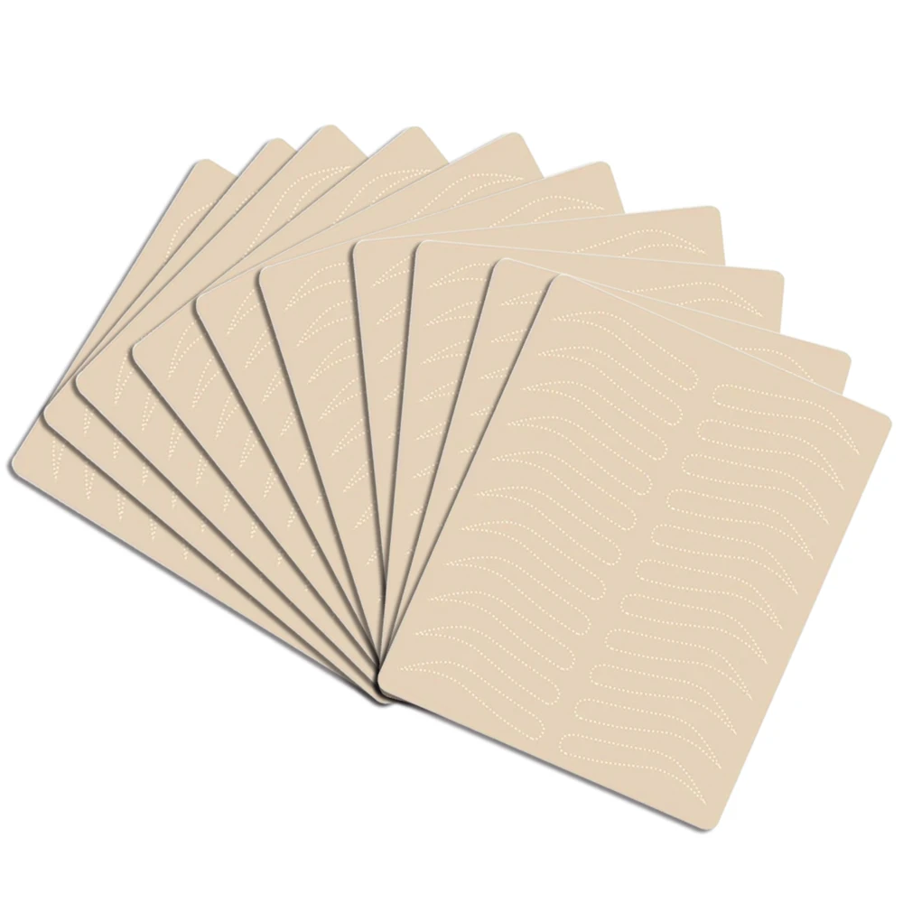 Тренировочная кожа для татуировки бровей двухсторонняя искусственная