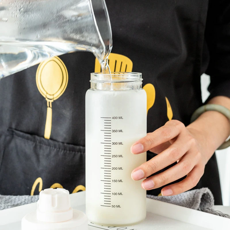 500 мл матовая стеклянная бутылка для воды контейнер здоровья летняя чашка с