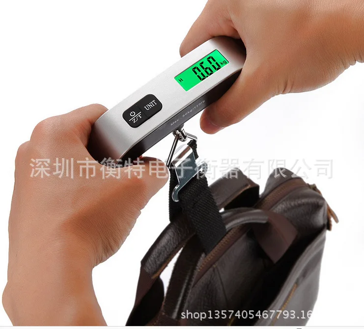 Luggage scale Mini 50kg with night vision function portable scale gold diamond jewelry scale