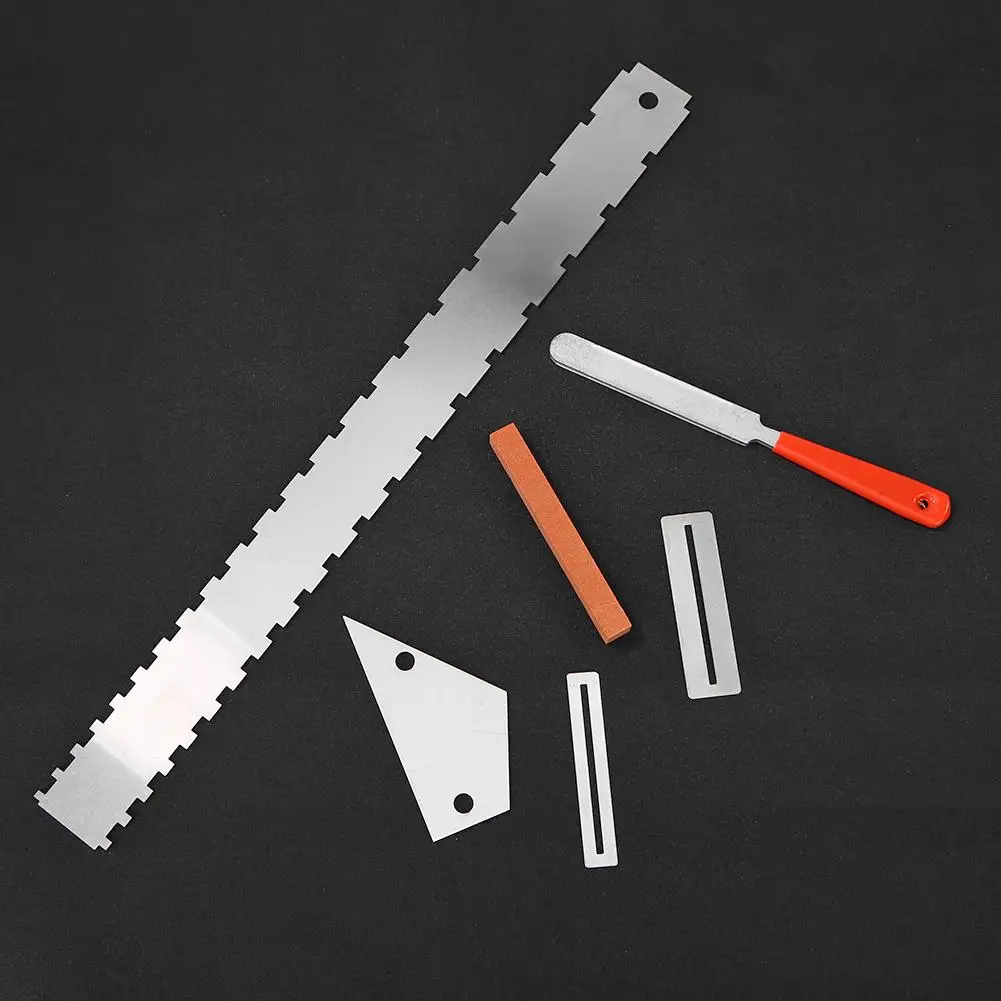 

6 шт Сталь гитарные ремонтный набор инструментов для уборки с серебряными лак для пилочка протектор гриф гвардии протектор Fretwire файл горяча...