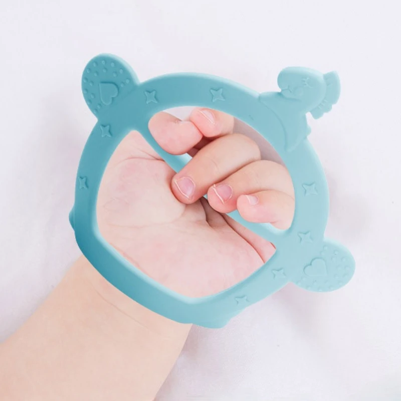 Bracelet Type Baby Teether Food Grade Silicone Safety Infant Teething Toy for Infant Baby Grind Teeth Newborn Toddler Teether
