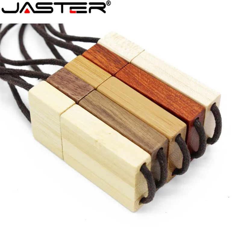 Usb флеш накопитель JASTER деревянный из бамбука 16 ГБ логотип сделай сам|USB