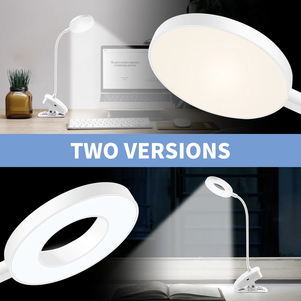 Настольный светильник USB светодиодный Портативный затемнения 3 цвета настольная