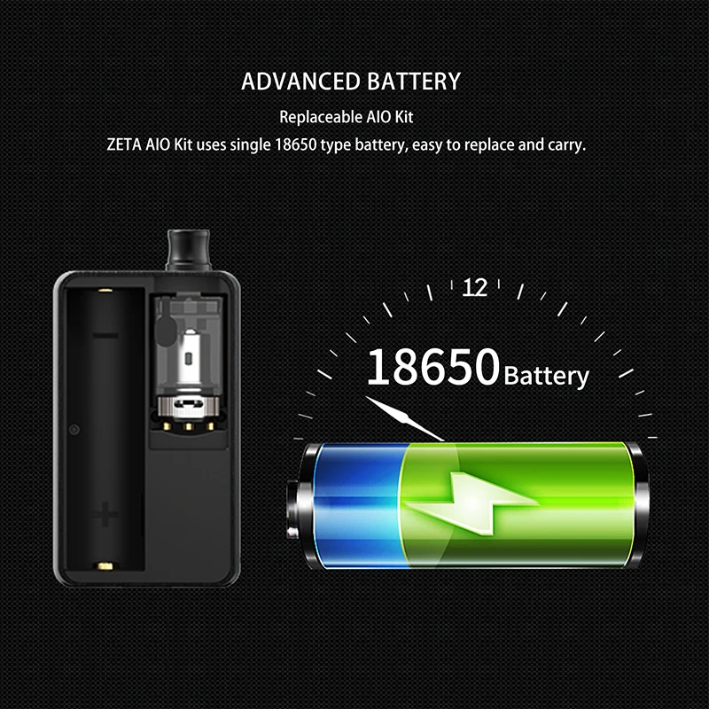 Портативный вейп комплект Think Vape ZETA RBA Pod 60 Вт DTL MTL с регулируемым потоком воздуха