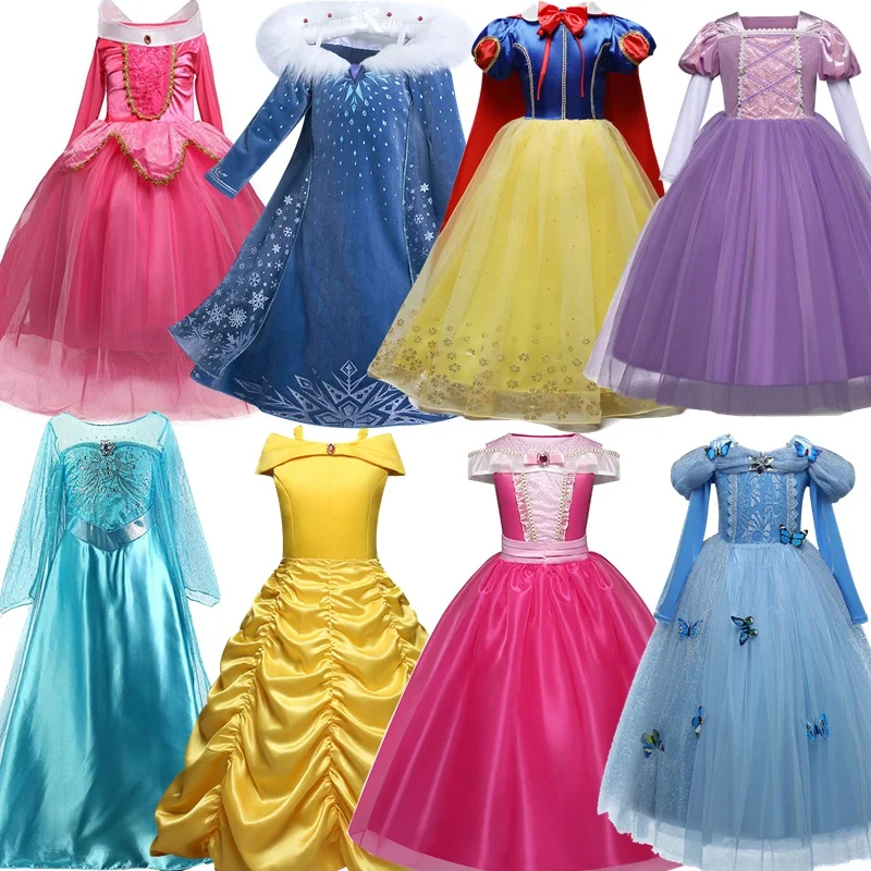 

Girls Princess Dress Halloween Costume Birthday Party Clothing for Children Kids Vestidos Robe Fille Girls Fancy Dress