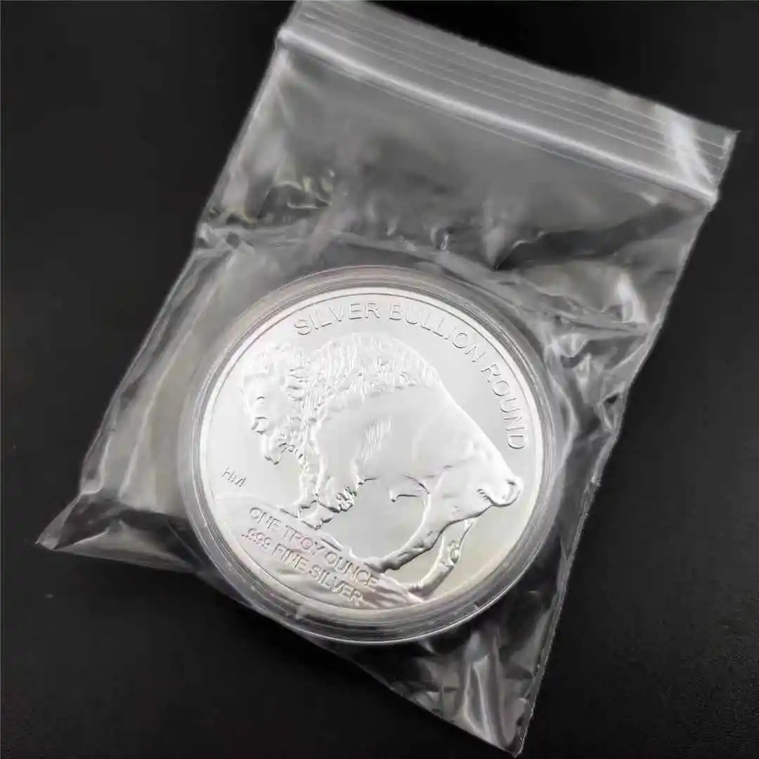 USA Commemorative Coins 1OZ 999 Fine Silver 2015 Liberty Indian/Buffalo Challenge Collectible Souvenir Gifts | Дом и сад