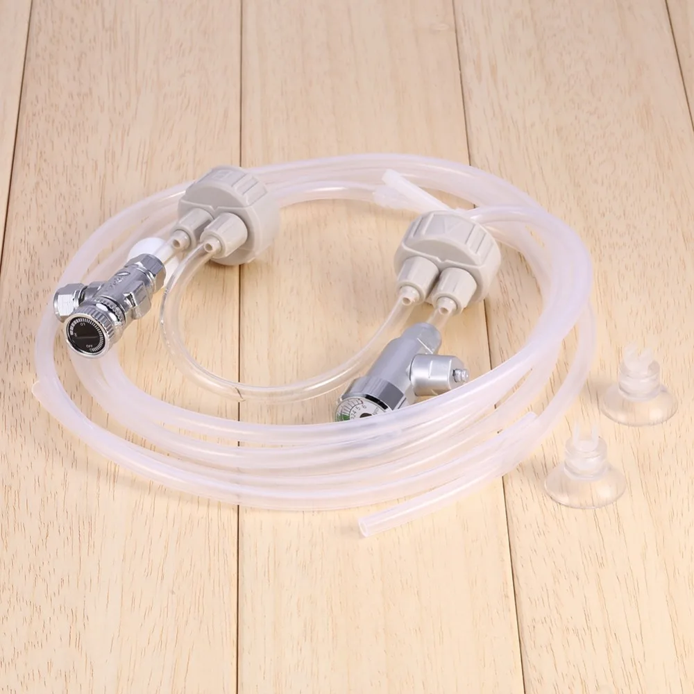 1 компл. Белый DIY аквариум посажен CO2 системы Pro трубка клапан Guage бутылка комплект манометр генератор