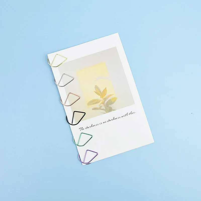 

1pack Modeling Paper Clips Metal Water Drop Shape Golden Silver Multicolor Bookmark Memo Paperclips For School Office
