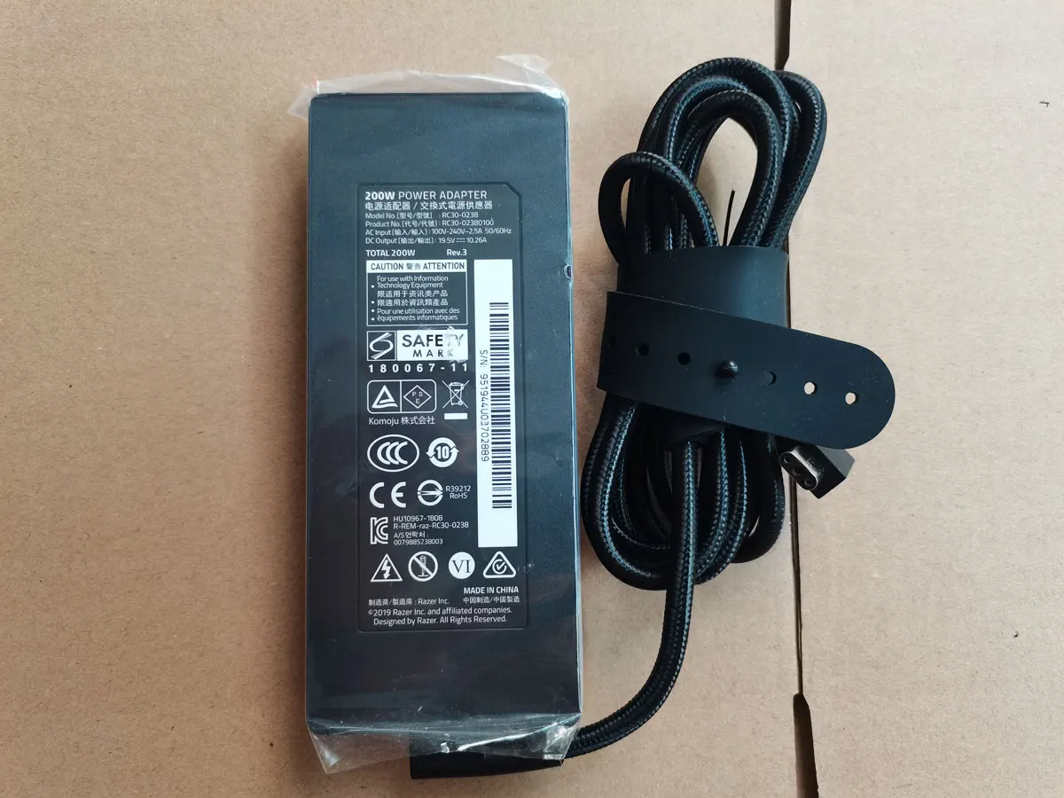 For Razer 19.5v 10.26a Blade Gaming Laptop Power Cord