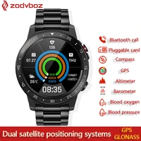 2021 4g gps smart watch men independent card call heart rate monitor waterproof compass barometer altitude sport wifi smartwatch