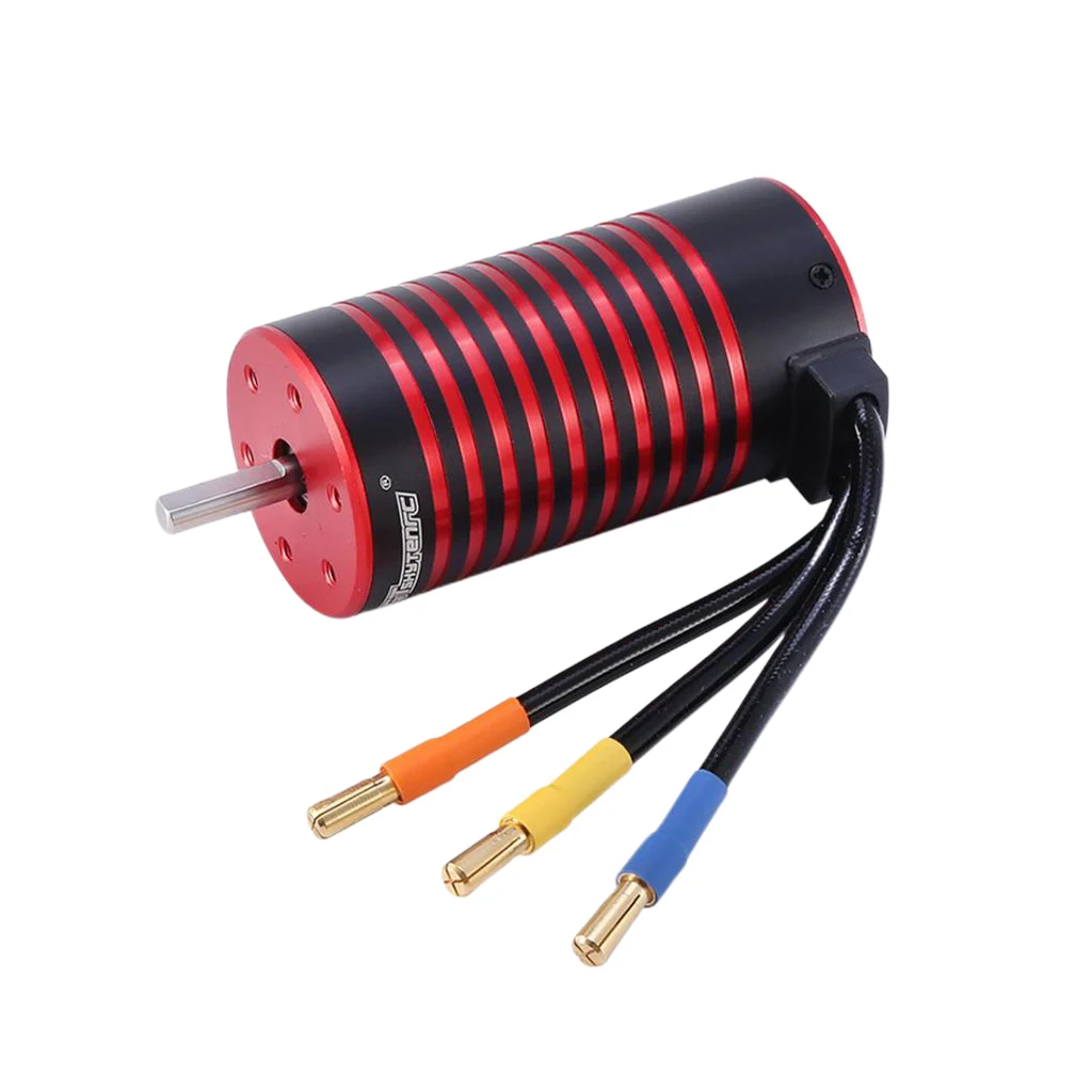 Motor sin escobillas 2050KV/2650KV, para 1:10 3S 4S 1:8, coche de carreras a control remoto, actualizaci&oacute;n de cami&oacute;n-1