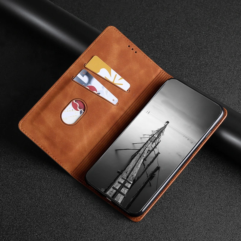 Чехол-книжка для Asus Zenfone 4 Max ZC554KL ZC520KL ZE554KL кожаный магнитный | Мобильные телефоны и