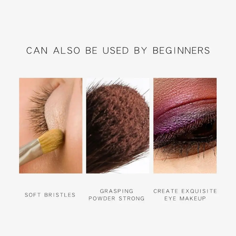 Новинка 2019 двухсторонняя кисть для теней век с нейлоновой щетиной мягкие щетинки