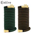 Расширяющийся садовый шланг для воды, гибкая пластиковая труба 25-100FT 34 для мойки под высоким давлением, для поливка газона