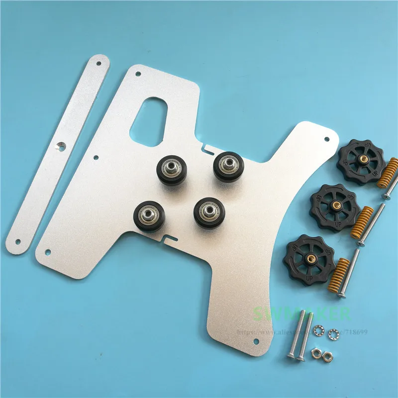 Creality Ender-3 3D Printer Parts Hotbed Y Carriage Plate + Pulleys Leveling Nut Spring Screw kit For ender-3s Heated Bed | Компьютеры и