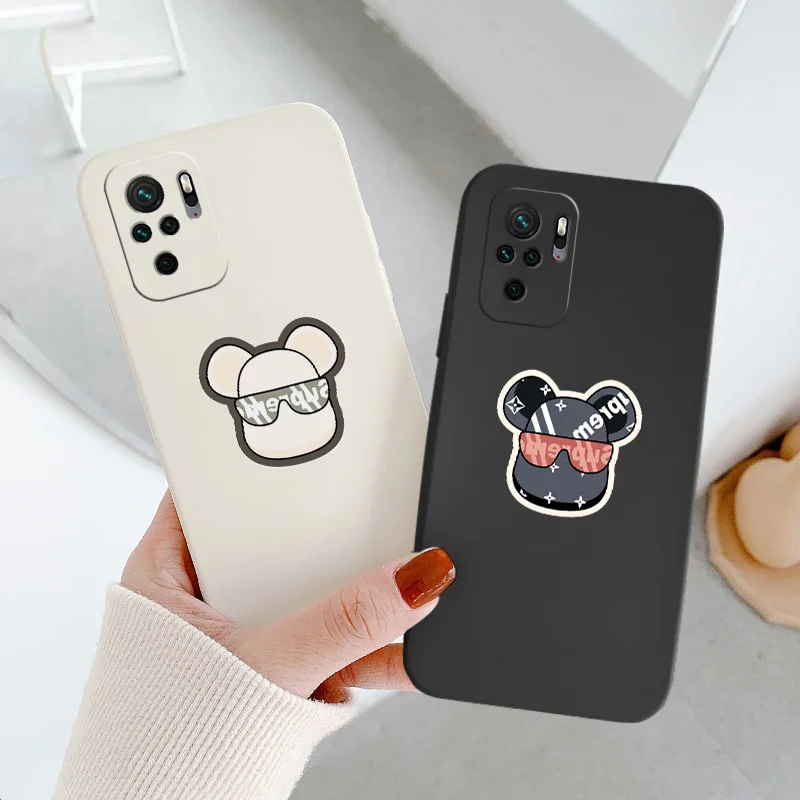 

Bear Avatar Soft Case For Xiaomi Redmi Note 10 10S 9T 9 8 7 Pro Max Redmi 9 9A 9T K40 K30 K20 Pro Liquid Silicone Phone Cover