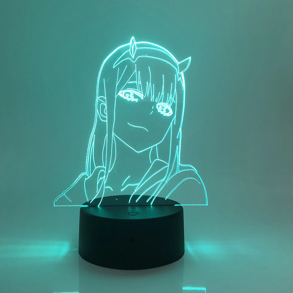 

DARLING in the FRANXX Figures Anime Light Lamp 3D Acrylic Desktop Nightlight House Home Childre Led Lights Bedroom Decor Creaive