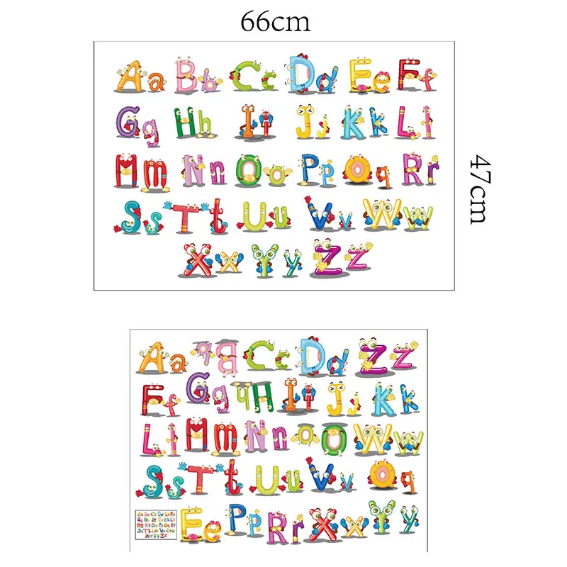 Распродажа 1 шт. мультфильм джунгли дикие 26 букв Животные наклейки на стену для