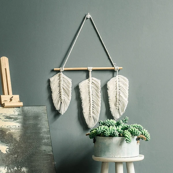 

Bohemian Handmade Woven Macrame Tapestry Nordic Style Wall Hanging Ornaments for Home Decor,2 Style
