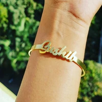 v attract personalized hand link bff jewelry kpop custom name bracelets bangles women men bijoux femme gold erkek bileklik 2018