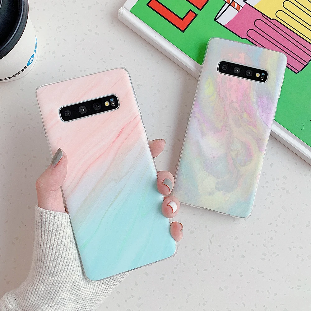 Постепенный мраморный чехол LOVECOM для телефона Samsung Galaxy S21 S20FE Note 20 10 A51 A71 A50 S9 S10 S20