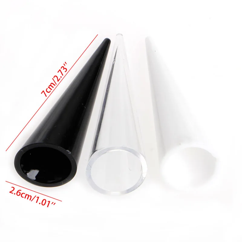 1Pc Plastic Finger Cone Fingertip Ring Stand Display Showcase Holder Storage