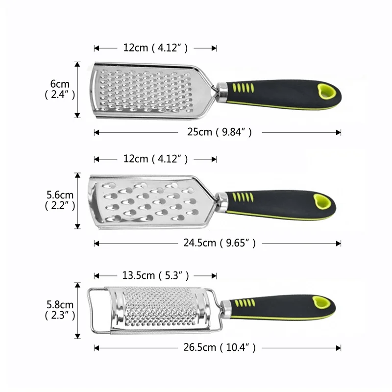 

QueenTime Stainless Steel Garlic Press Ginger Cutter Garlic Grinding Tool Vegetables Grater Kitchen Grater Set Grinder Kitchen