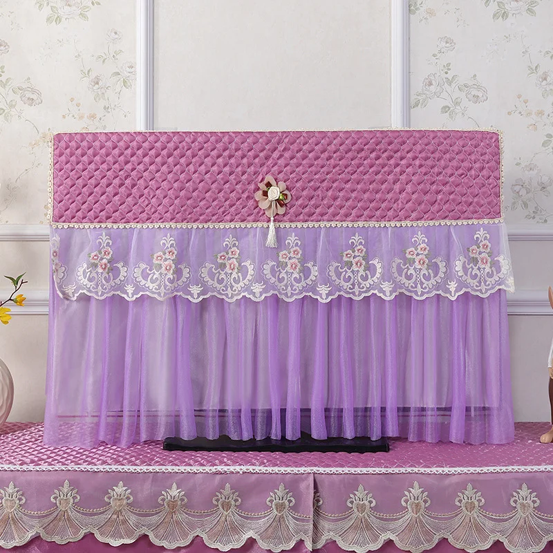 high end dustproof tv set cover home textile lcd tv screen protector fit for 32 inch to 65 inch tv free global shipping