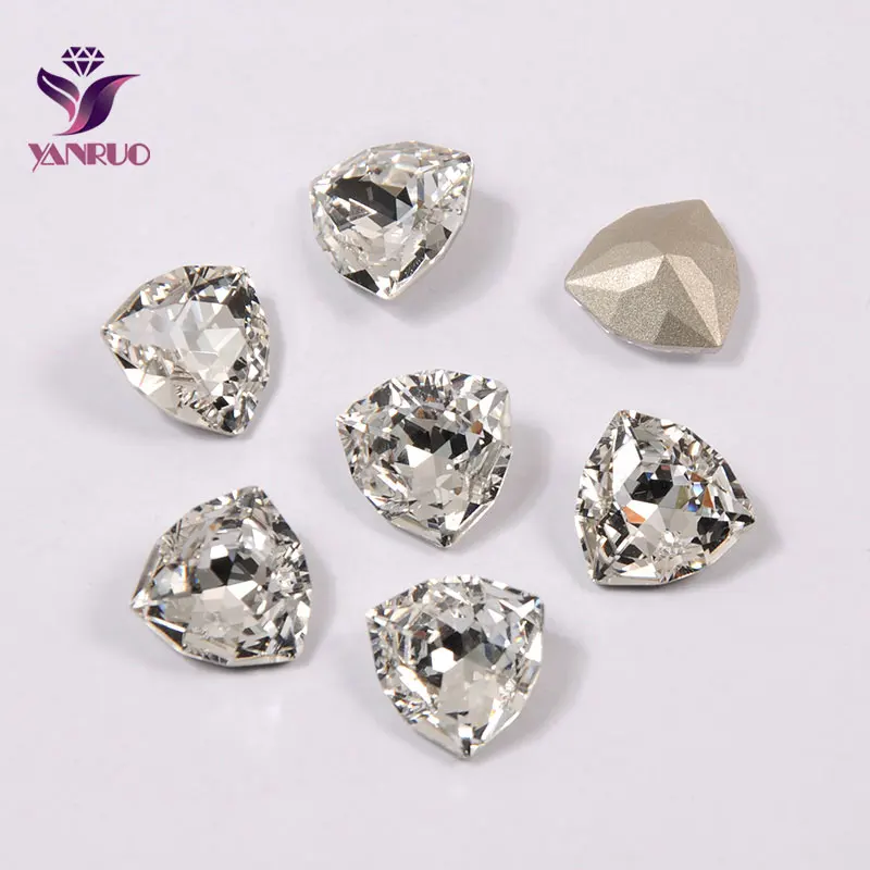 Crystal YANRUO 4706 триллиантные необычные стеклянные камни Сделай Сам стразы остроконечные украшения поделки бриллианты для одежды - Цвет: Crystal