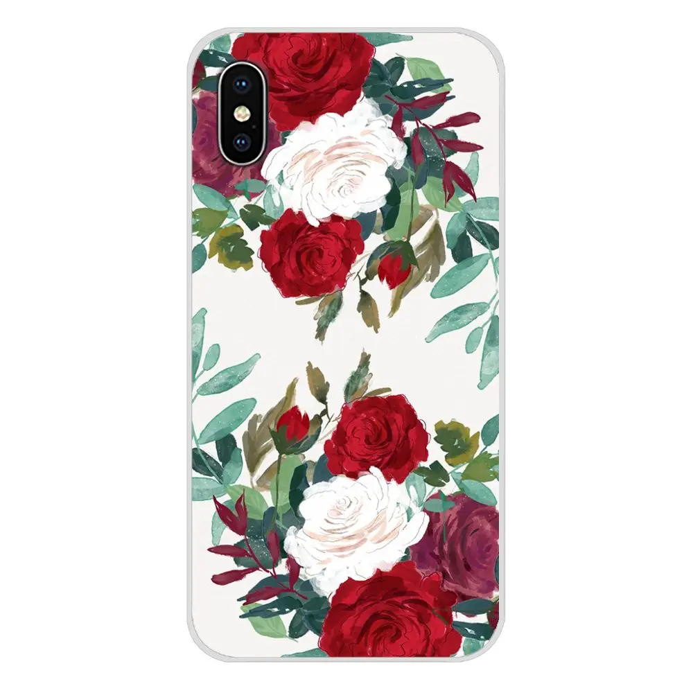 Мягкий чехол из термополиуретана с мультяшным принтом красного цвета бабочкой