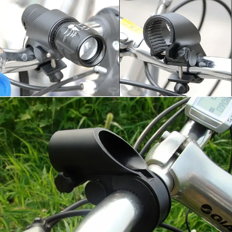 

Bicycle Flashlight Lamp Clip Mountain Bike Plastic Lamp Holder Flashlight Gun Clip Gun Type Car Clip Bracket