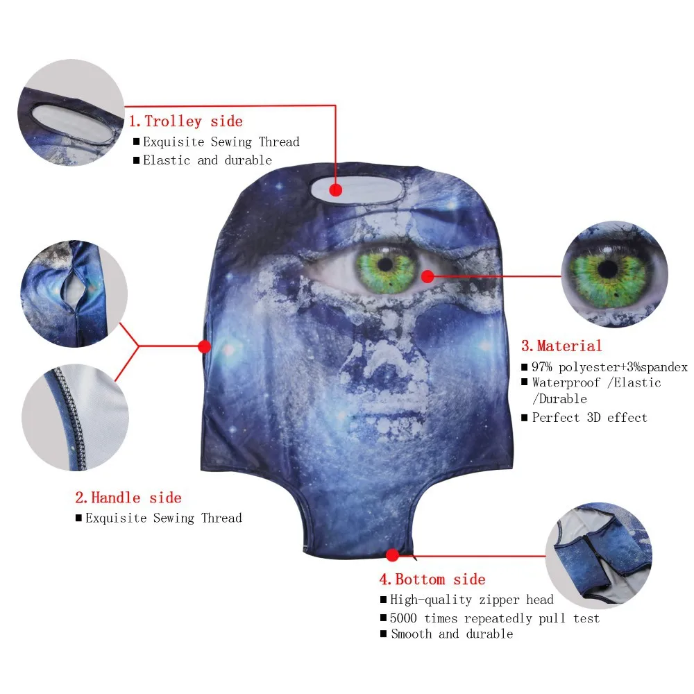 Чехол для чемодана чехол бульдога Doberman серая такса собака животное защитный