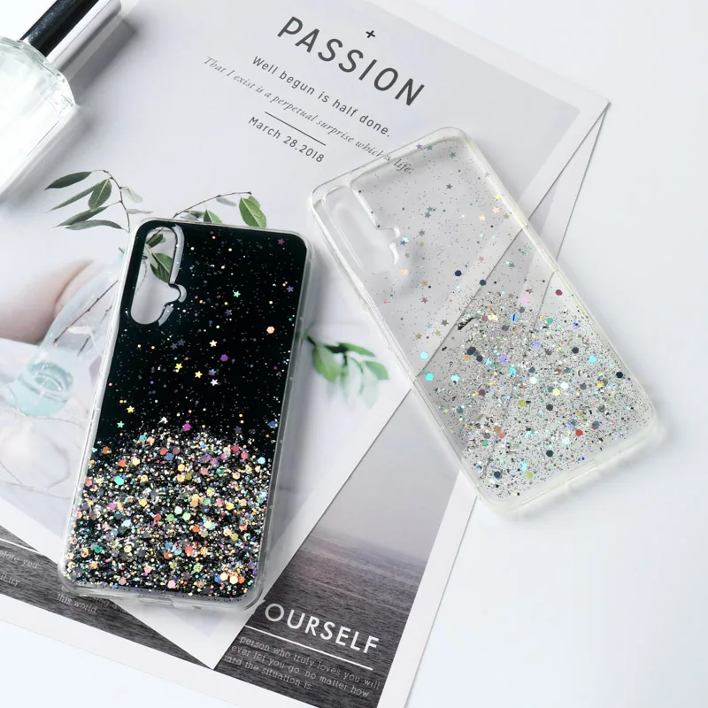 Звездный эпоксидный чехол для huawei Y9 Prime Y7 Y6 Y5 чехол мягкий чехол для huawei Honor 8X10 Lite 8A 9X8 S 20 Pro Чехлы бампер