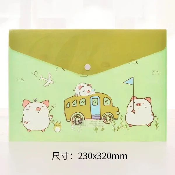D 1 шт. водонепроницаемый мульти Карманный пластиковый Kawaii A4 папка для документов бумажный Органайзер чехол канцелярские принадлежности для офиса и школы - Цвет: D