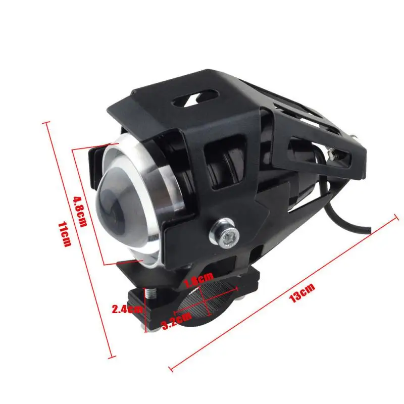 1pcs Motorcycle Headlights Mode High Beam LED U5 Fog Driving lamp Car Running Spotlight Light with Switch Bicycle light |