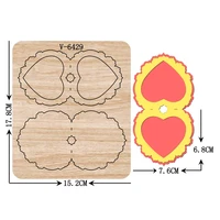 new card wooden dies cutting dies scrapbooking multiple sizes v 6429 compatible with most die cutting machines