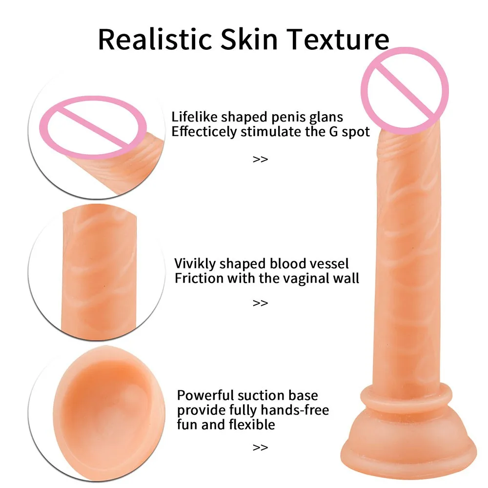 Мягкий фаллоимитатор массажер для клитора Женский мастурбатор точки G Анальная