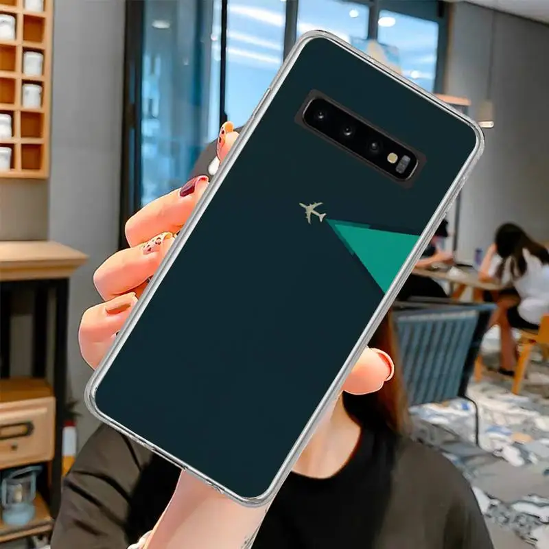 beautiful landscape Phone Case transparent for Samsung S10 plus S10 E(lite) S6 S7 edge S8 S9 Plus Brand