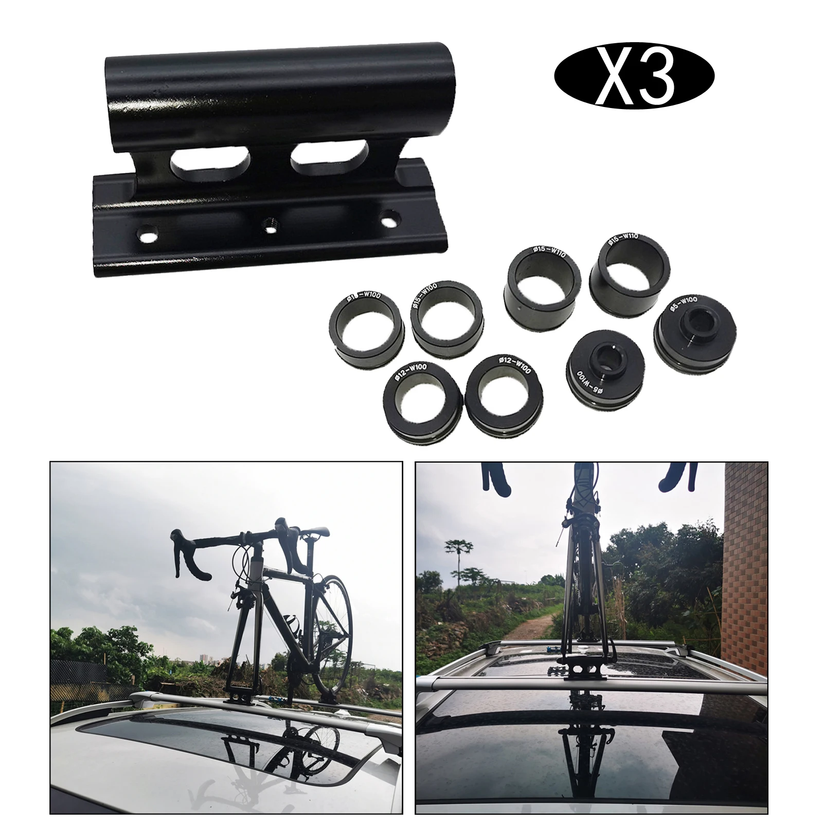 

Bike Car Roof Mount Rack Transportation Truck Bed Block Carrier Holder