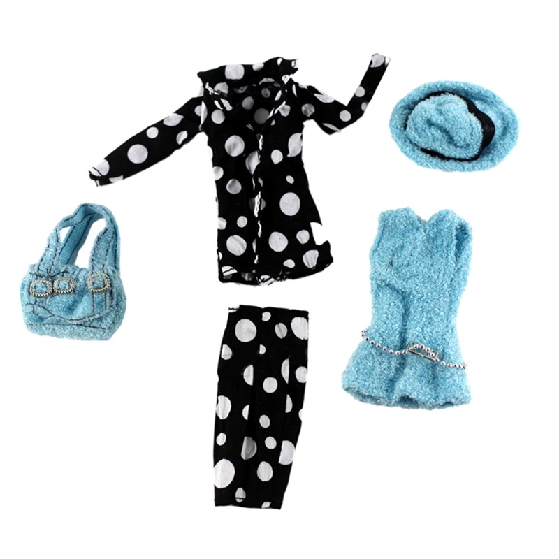 

Handmade Fashion Outfit Set Clothes for Barbie 1/6 BJD SD FR Kurhn Dolls Accessories Play House Dressing Up Girl Toys Gift
