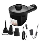 Воздушный насос 2 в 1, портативный Электрический насос двойного назначения, дефлятор для надувных кроватей, бассейнов, портативный воздушный насос