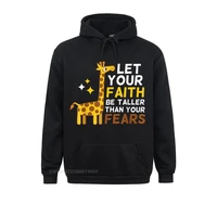 let your faith be taller than your fears giraffe oversized hoodie family sweatshirts for men haikyuu hoodies clothes on sale