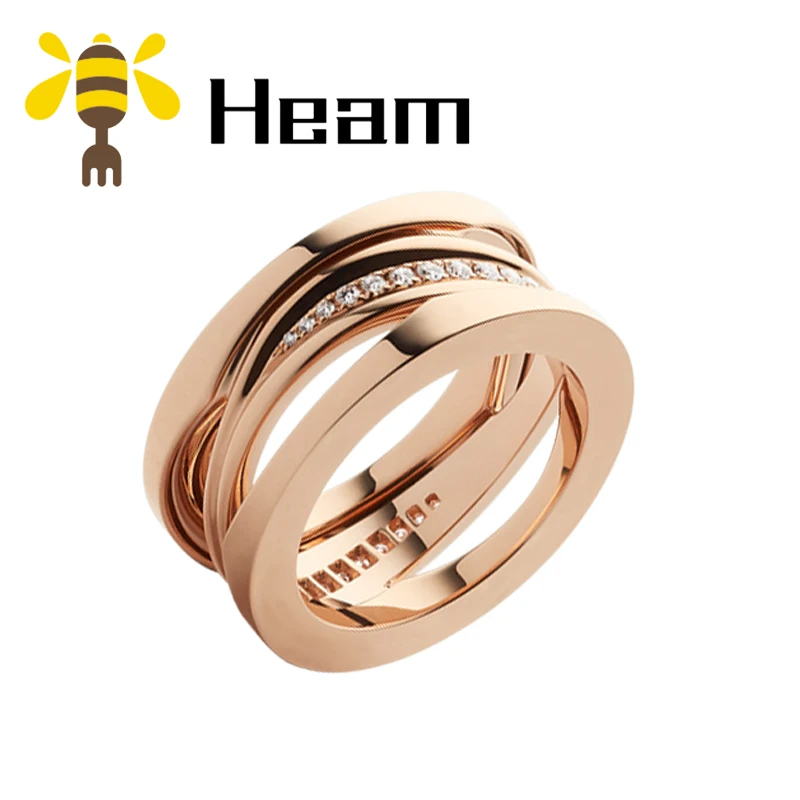 Heam,, высокое качество, серебро 925 пробы, болгарийская пара, кольцо для женщин, розовое золото, модное, классическое, роскошное, свадебное ювелирное изделие - Цвет основного камня: style 4