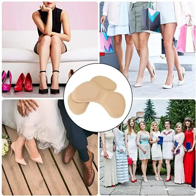 1Pair Sponge Heel Sticker Pain Relief Cushion  Adhesive Insole Feet Care Patch Pads Heel Liner Anti-crash Shoes Accessories